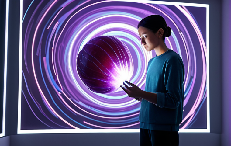 A professional digital artist, fully clothed in modern, modest attire, stands thoughtfully in a sleek, minimalist studio. In front of the artist is a large, translucent holographic display showcasing a beautifully rendered, stylized plum fruit, radiating subtle digital light trails, symbolizing its transformation into a global digital icon. The background features abstract, flowing lines representing data and connectivity. Natural pose, perfect anatomy, correct proportions, well-formed hands, professional photography, high resolution, soft ambient lighting, clean lines, appropriate content, safe for work, family-friendly.