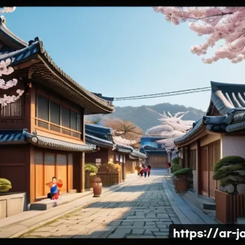 안녕자두야 스토리 아카이브 - A lively and heartwarming scene featuring the main character, Jadu, a cheerful young girl wearing co...